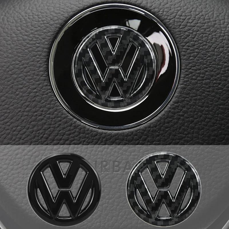 VEMZG1 For VW Volkswagen Jetta MK5 Golf fashion Car ABS Plastic Steering Wheel Logo Circle Trim Sticker For Volkswagen VW Golf Polo Jet