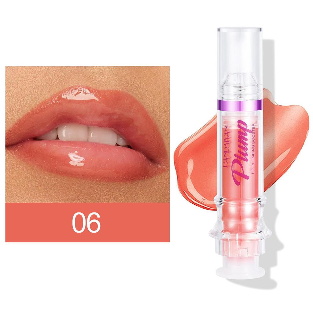 HANDAIYAN Усилитель для увеличения объема губ, сексуальная блестящая красная телесная помада, жидкая водостойкая увлажняющая масляная блеск для губ, макияж