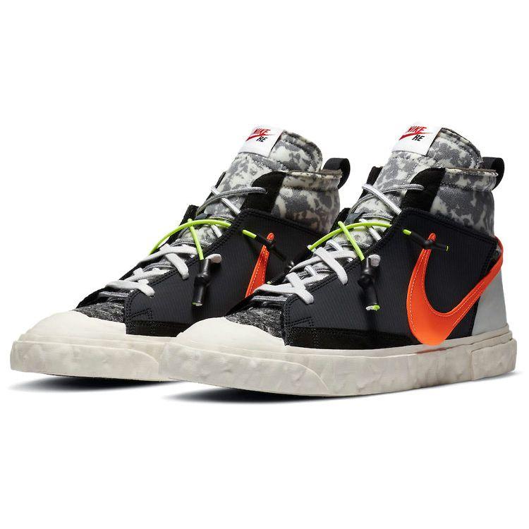 READYMADE x Nike Blazer Mid Черный Камуфляж Унисекс Кроссовки Vast-Grey Volt Total-Orange CZ3589-001