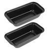 Rectangle Toast Loaf Pan Bread Cake Mold Carbon Steel Nonstick Loaf Pastry Baking MoldsBlack