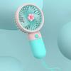 Летний Цветок Мини-вентилятор Портативный Ручной Вентилятор Мультяшный Милый Студенческий Настольный USB Зарядка Несколько стилей и цветов Вентилятор