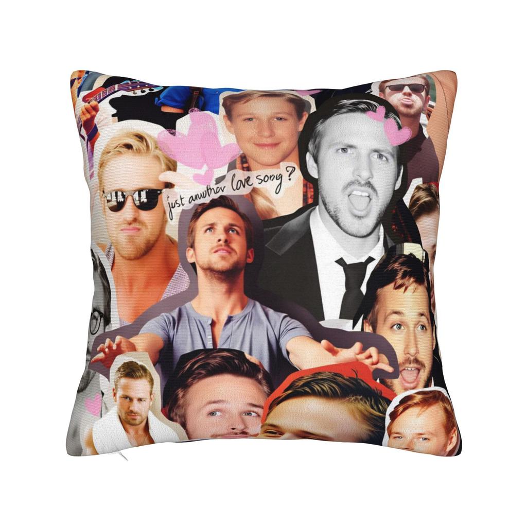 Ryan Gosling Collage Pillowcases Cute Funny Pillow Case For Office Car Home Decor Soft Pillow Cover