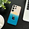 Черный причудливый кот Чехол для телефона для Samsung S26, S25, S24, S23, S22, S21, S20, Plus, Fe, Lite, Другие Черная крышка