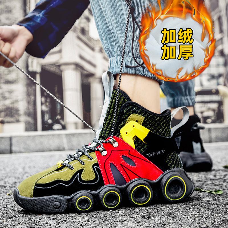 Европейская станция популярные высокие туфли мужские весенние и осенние туфли на платформе для пап модная обувь импортная спортивная и обувь для отдыха