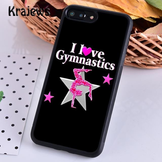 Krajews Силуэт гимнастки Чехол для телефона Для iPhone 16 15 SE2020 14 6 7 8 plus 11 12 13 pro max coque Оболочка Fundas