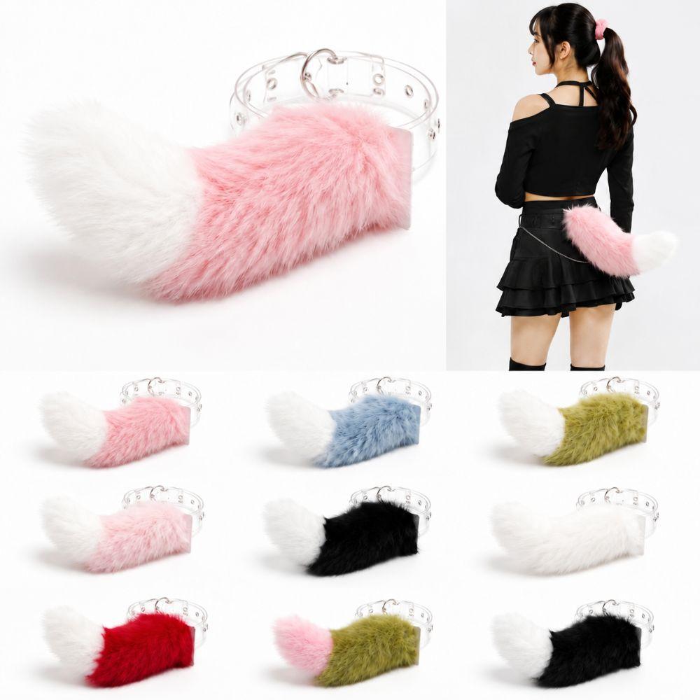 Rechargeable Electric Fox Tail Belt Plush Electric Tail Halloween Cosplay Performances, Etc