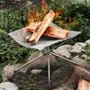 Fire Pit Camping Rack Sturdy Detachable Grill Multifunction Heating Mesh Foldable for Cooking