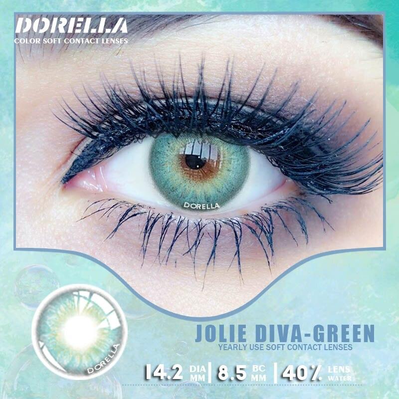 D'ORELLA 1 пара (2 шт.) натуральных цветных контактных линз для глаз, косметические контактные линзы, цветные контакты для глаз