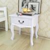 VidaXL Bedside Table MDF White