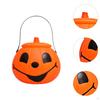 Pumpkin Bucket Party Supplies Decorative Portable Candy Holder Trick or Treat for Holiday
