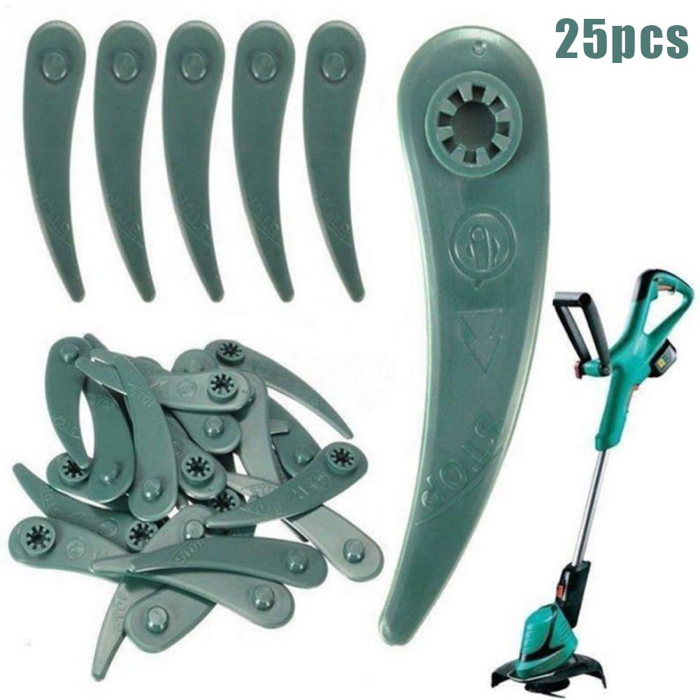 25Pcs Grass Trimmer Replacement Plastic Blades For Bosh Art 23-18Li Art 26-18Li Grass Trimmers Polymer Blade Cutting System New