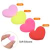 PATIKIL Tennis Vibration Damper 4 Pieces Heart Shaped Silicone Shock Absorber Racket String Damping for Tennis Racket Yellow Pale Pink Red Pink