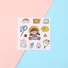 Multicolor PVC Stickers Cute Cartoon Patterns Phone Water Bottle Decor  Children Boys Girls