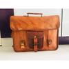 Vintage Leather Bag Men's Messenger Shoulder Laptop Bag Briefcase Satchel