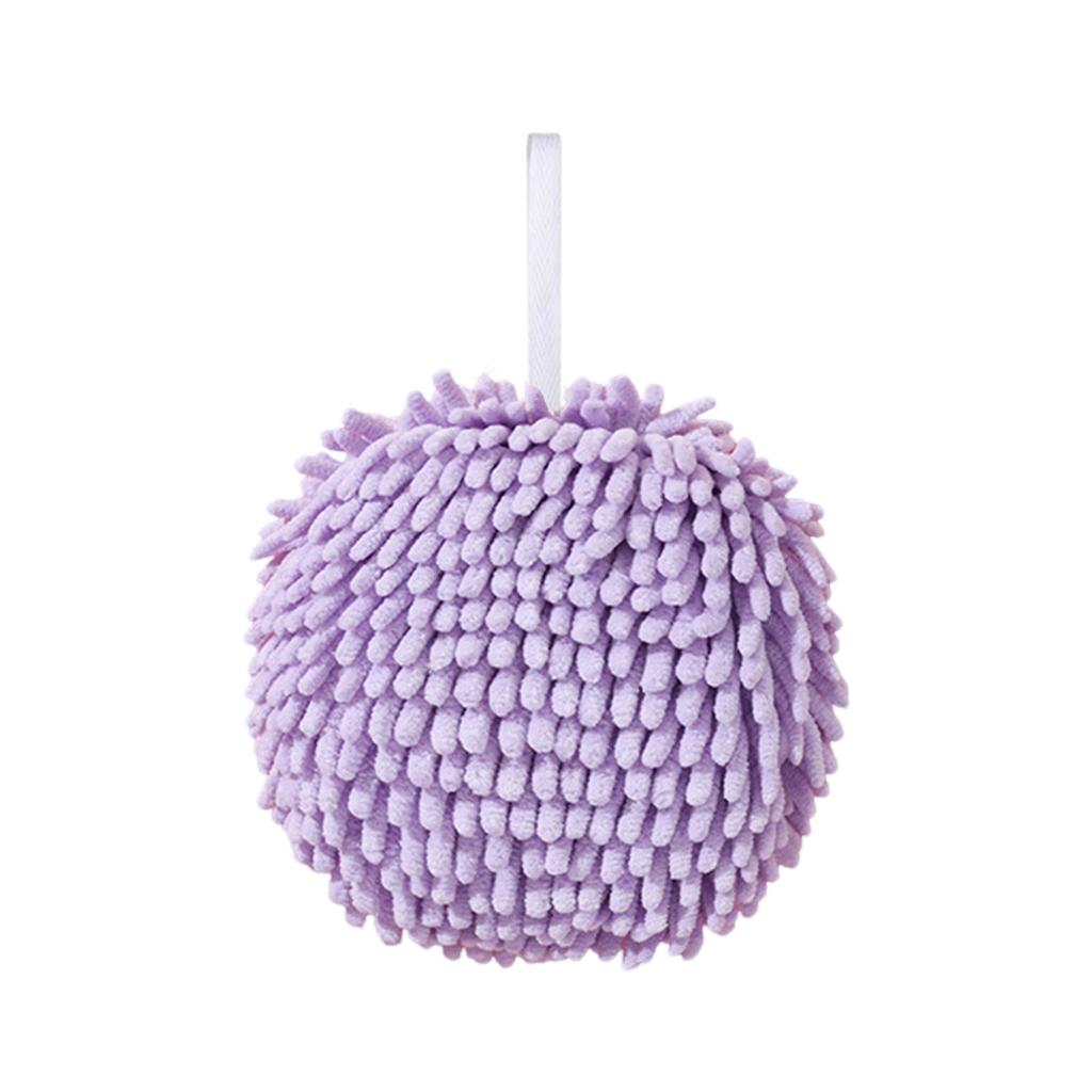 Шениловое ручное полотенце Микрофибра Мяч для рук для ванной и кухни Быстросохнущее Сильно впитывающее Дизайн Разноцветное