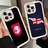 Чехол для телефона iPhone 17 Air 16E 15 16 Pro Max Паспорт Флаг Грузии Чехол 14 Plus 13 12 Mini Мягкий Силиконовый Fundas
