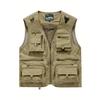 Men's Summer Casual Travels Vests with Multi Pockets, Comfy Breathable Tops for Fishing, Climbing