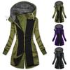 European & American Autumn/Winter Women's Hooded Fleece Sweatshirt Coat