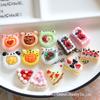 DIY Chocolate Cake Pizza Resin Accessories for Mobile Phone Shells and Bento Decoration