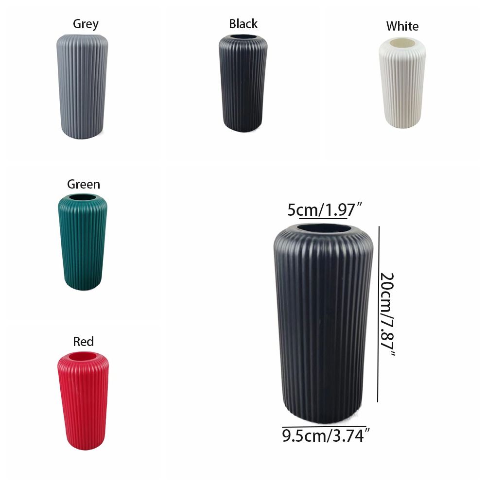 Light Capacity Hydroponic Vase Ornaments Flower Art Plastic Vase Nordic Vase Ornaments Table