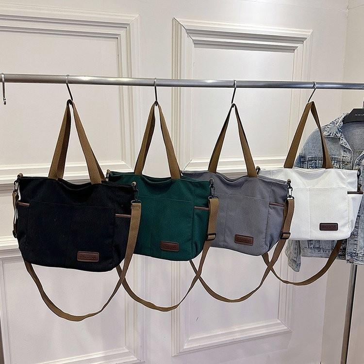 Stylish Urban Minimalist Canvas Handbag For Women Large Capacity Perfect For School And Casual Travel