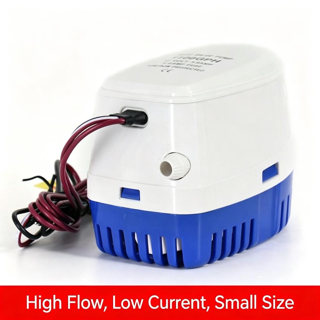 12V 1100GPH Submersible Bilge Pump Automatic Marine Water Pump with Built-in Float Switch Auto Start/Stop for Boat Yacht RV, 7