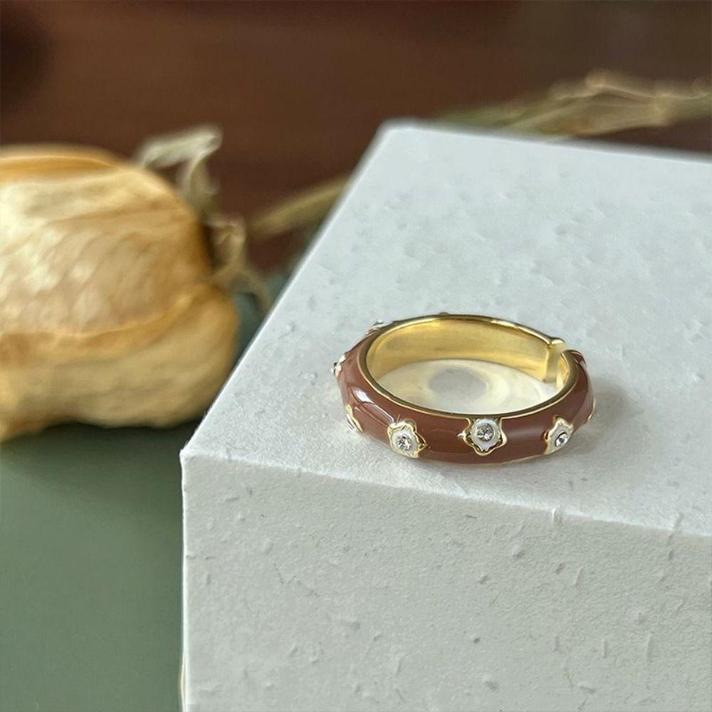 Sweet Cuff Ring Temperament Rabbit Design Daily Jewelry Personality Finger Ring  Festival Ornaments