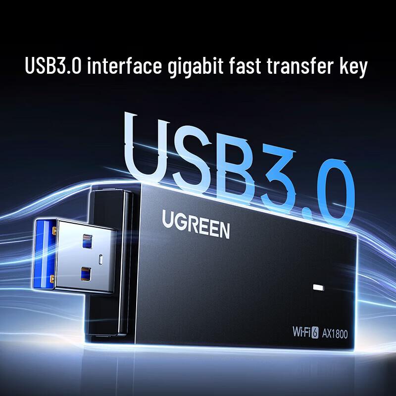 UGREEN USB WiFi 6 AX1800 Dual-Band Wireless Adapter