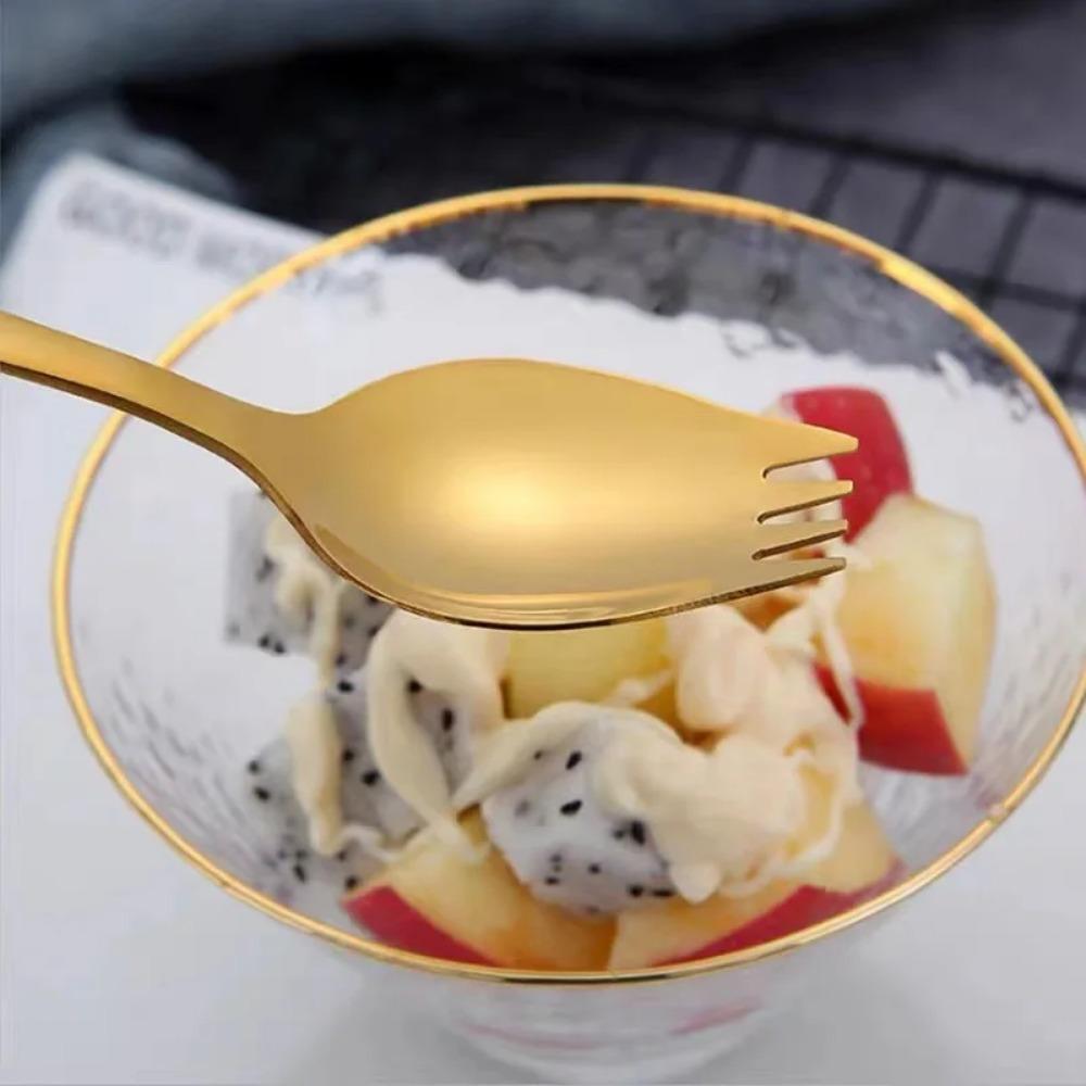 Набор ложек для салата из нержавеющей стали 304, ложка, вилка, ложка, подарок, вилка для фруктов, суповая ложка, вилка для западной кухни, ложка, детская ложка