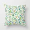 Cactus Throw Pillow Cover Succulent Desert Plant Cushion  for Home Sofa Chair