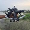 Морской секстант Tamaya 1712 Морской алюминиевый секстант с черным порошковым покрытием 22,86 см Навигационный инструмент для мореплавания Подарок