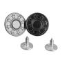 50pcs Button Jeans Buttons Pants Button Sewing 17mm Black