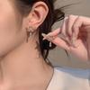 Нишевые Высококачественные Серьги-Гвоздики Бабочки из Циркония - 2024 Легкая Роскошь 925 Серебро для Женщин