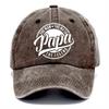 Printed logo baseball cap papa washed old cap outdoor sports sunscreen visor