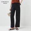 Женские прямые брюки Komom Boka 2026 S/S с эластичной талией