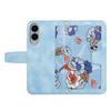 For Samsung Galaxy S25 Edge Case PU Leather Floral Phone Cover with Card Slots