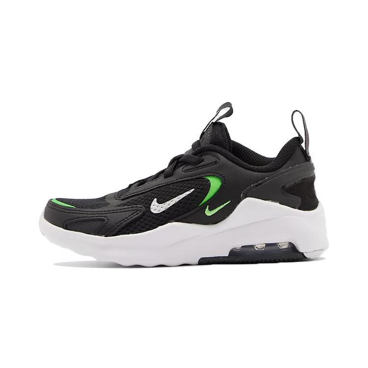 Nike Кроссовки Air Max Bolt Спортивные Низкие Беговые Черно-Зеленые Детские Возраст 3-7 Лет CW1627-006