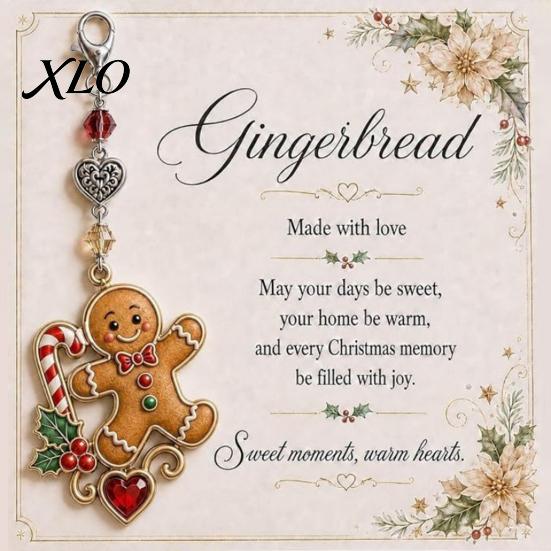 Christmas Stocking Stuffer Theme Keychain Pendant, Santa Reindeer Snowman Angel Hanging Decor, Backpacks School Bags Decorative Charm, Xmas
