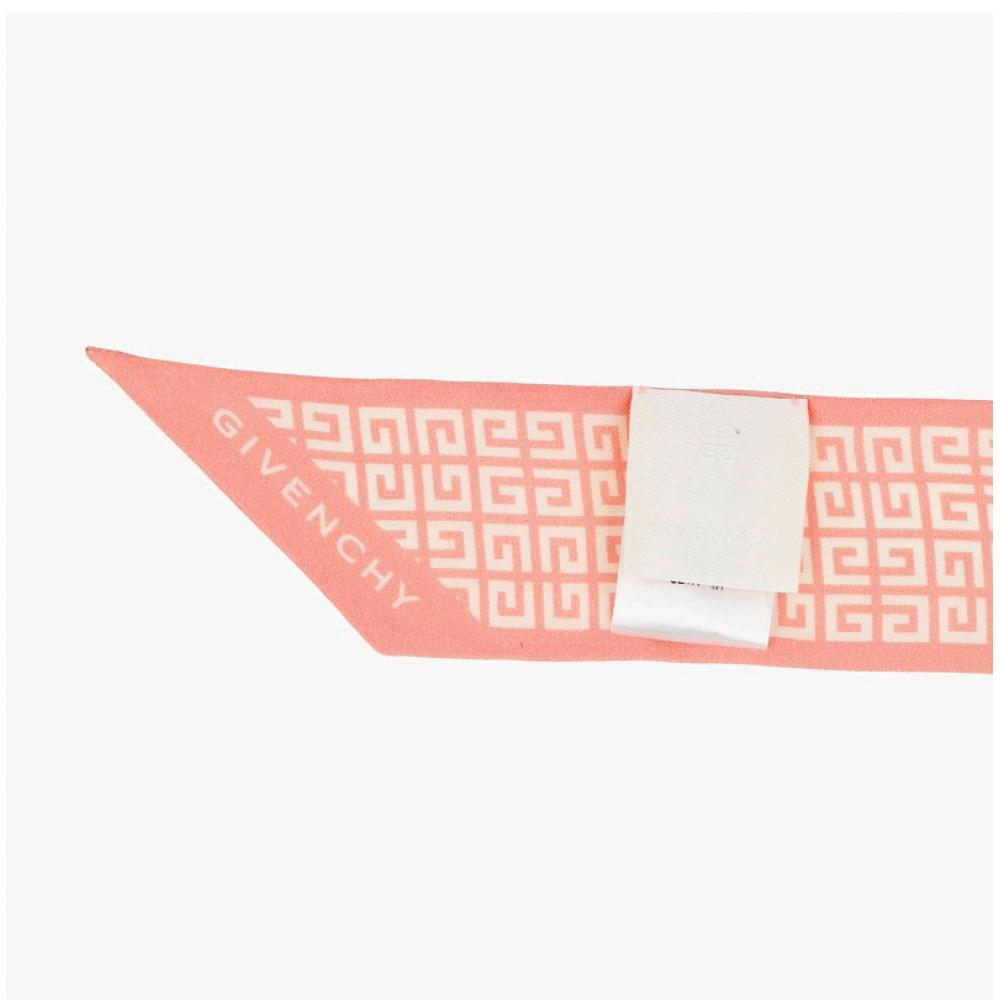 Givenchy 4g Monogram Print Skinny Twill Silk Scarf Bg00axg002 601 Gw5120 Ss907 2