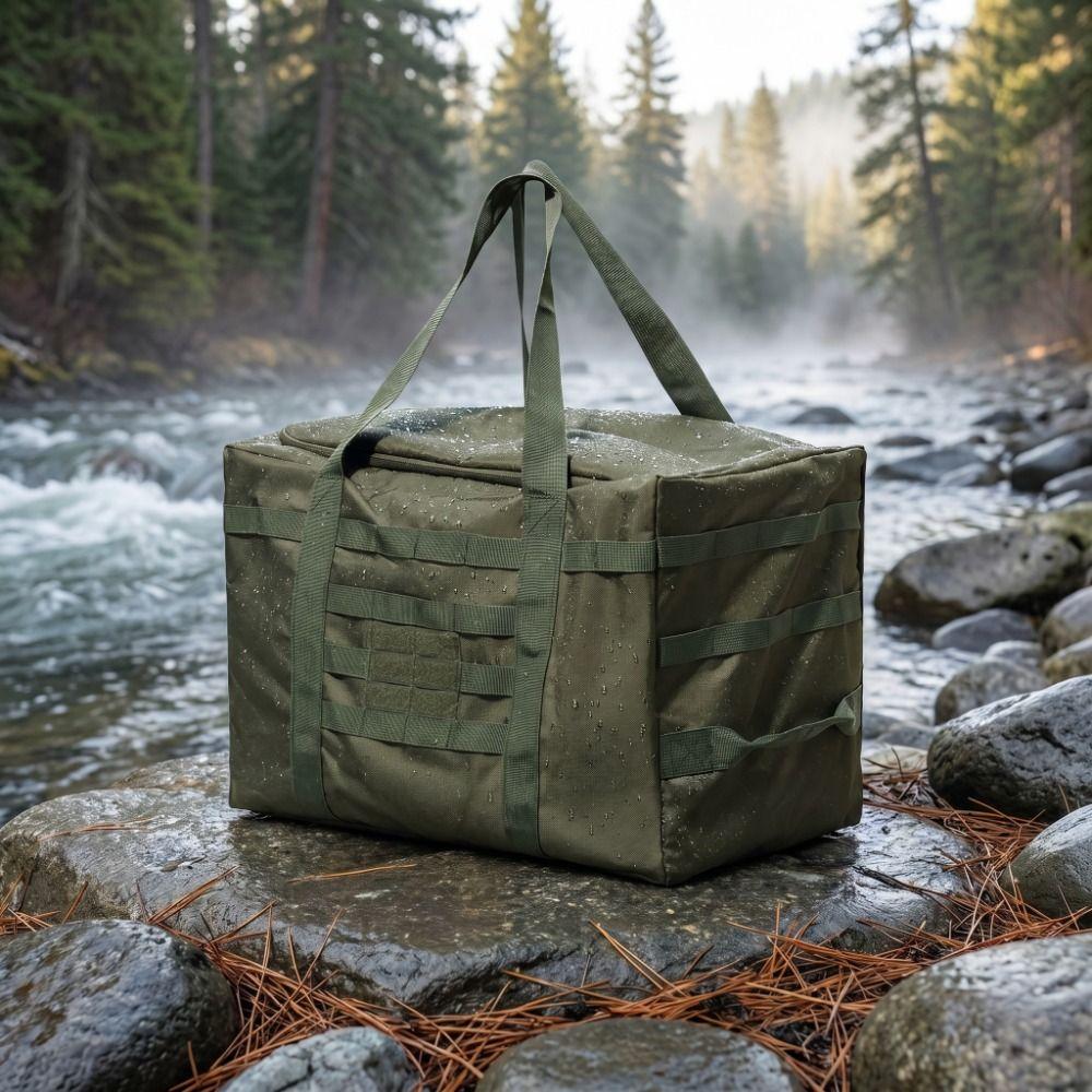 Oxford Fabric Large Capacity Bag Thickened Waterproof Duffel Bag Durable Utility Tote Bag  Camping