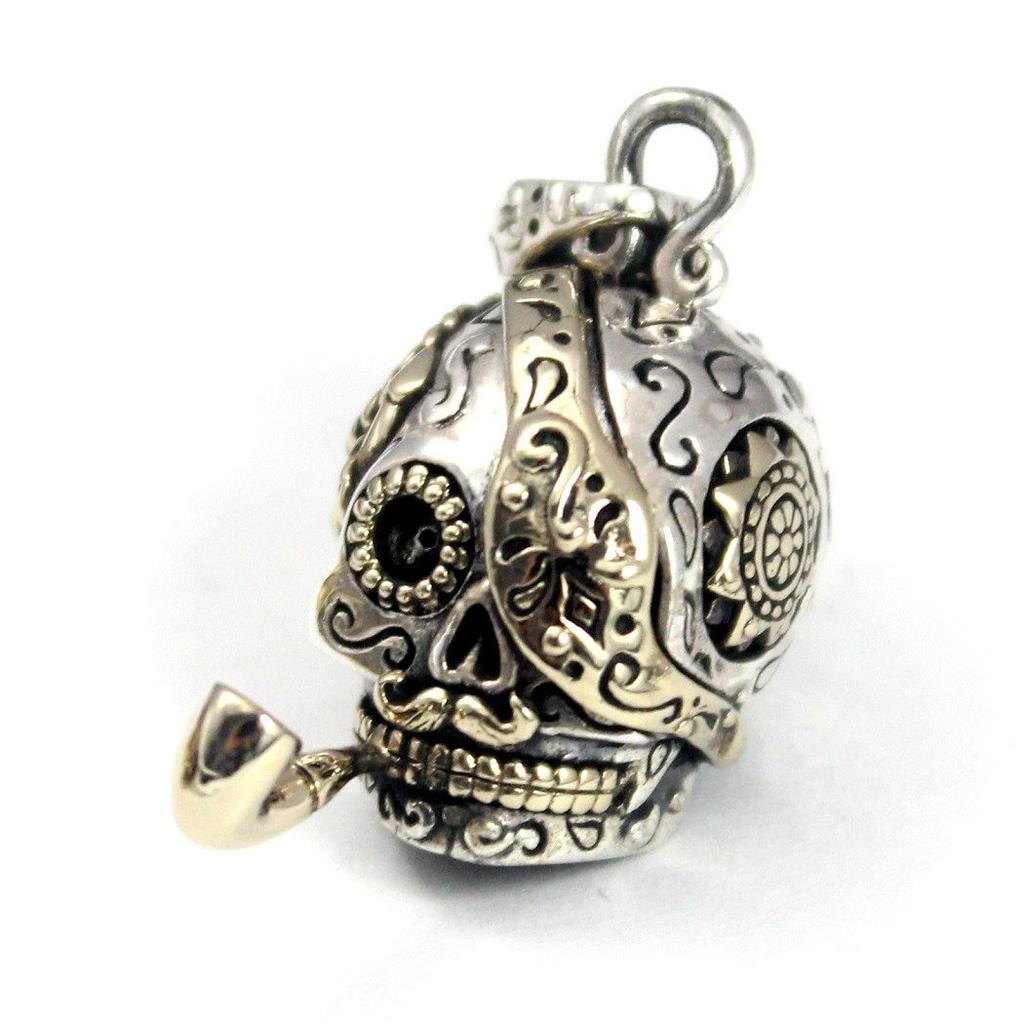 Good Vibrations Mexican Skull Pendant with One Eye
