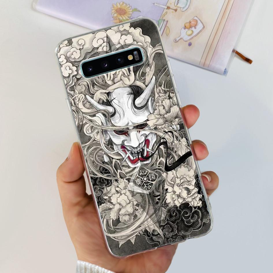 For Samsung Galaxy S10 S10+ Case SM-G973F Clear Cover Luxury Marble Flower Soft Silicone Fundas For Samsung S10 Plus S10e Bumper