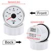A Waterproof 2" 52mm Fuel Level Gauge 0-190ohm 240-33ohm 7 Colors LED Fuel Level Meter For Marine Boat Car Truck 9-32V Universal