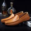 Летняя дышащая мужская повседневная обувь из мягкой натуральной кожи, мужские мокасины, мокасины, итальянские дизайнерские туфли-лодочки без застежек, мокасины