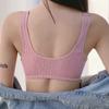 Bra Gather Comfort Women Cotton Push Up Brassiere Front Button Plus Size Underwear