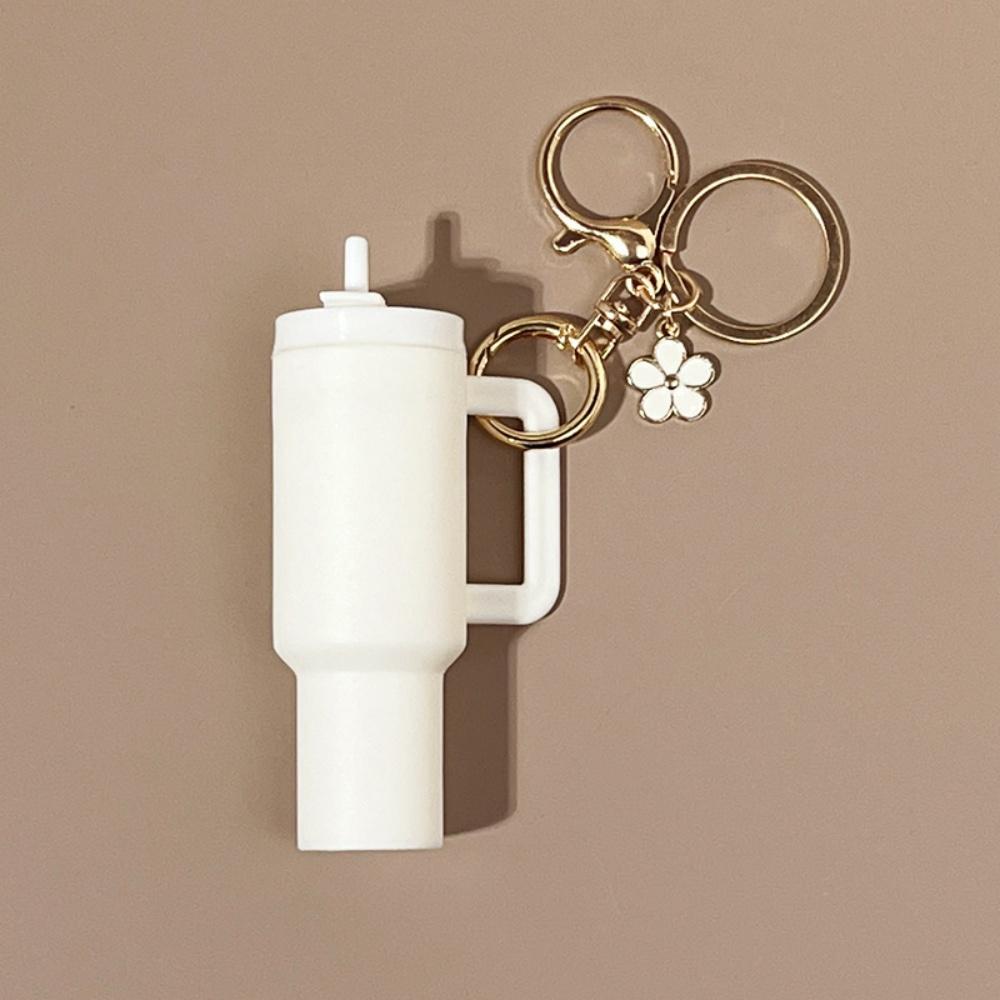 Mini Cup Keychains for Stanley Cup Accessories Cute Tumbler Lip Balm Storage Box Women Purse Backpack Decor Holder Ornaments