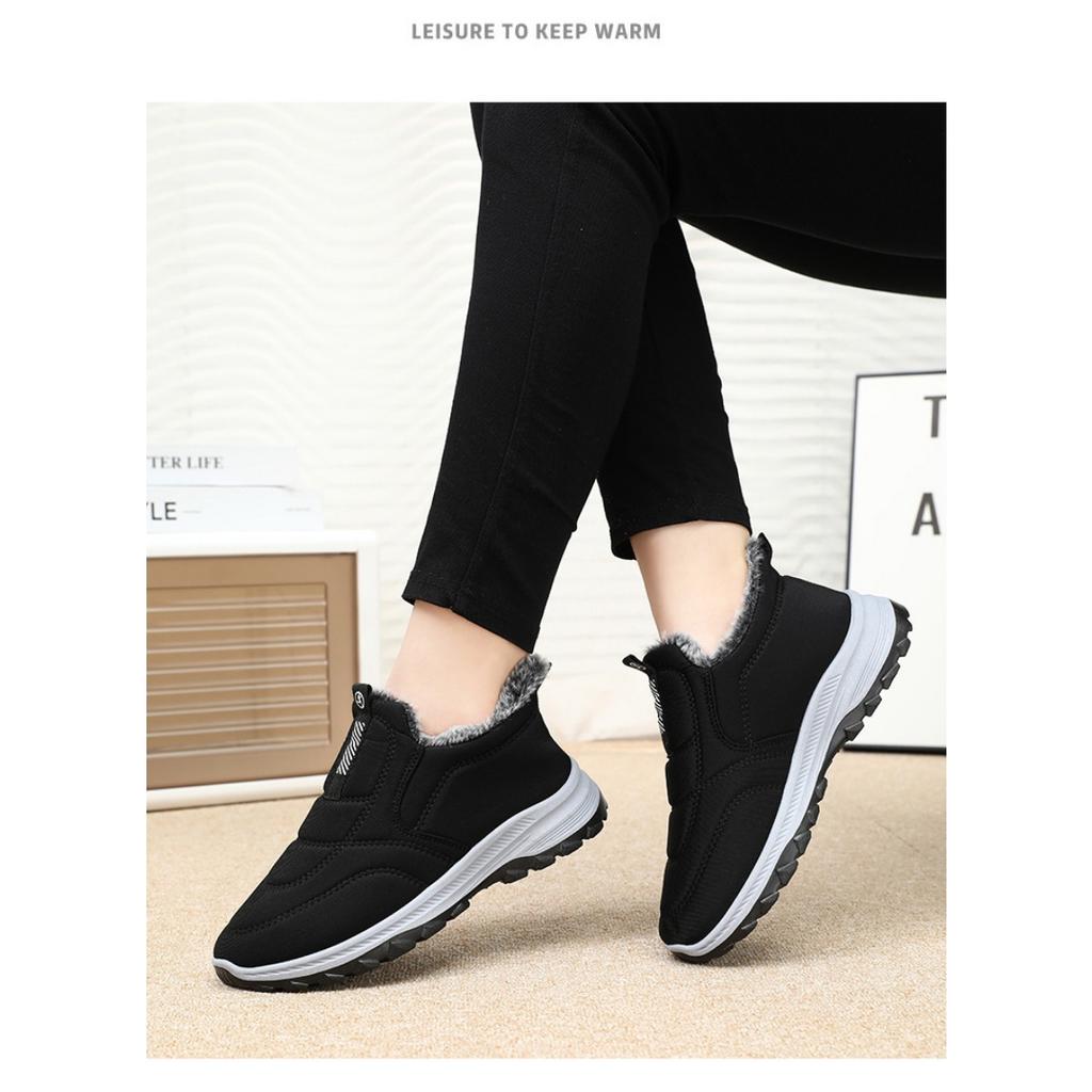 Cotton Shoes, Men's Shoes, Plush, Thick, Snow Boots, Warm Shoes, Short Boots