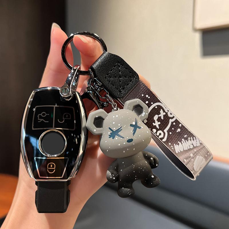 Чехол для автомобильного ключа из ТПУ для Mercedes Benz C260 ABCESG GLB GLC GLE GLS Class E200 E300 W177 W205 W213 W222 G63 X167 AMG