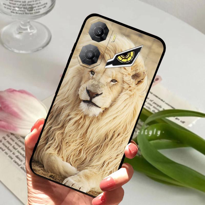 Soft Back Cover For ZTE Nubia Neo 3 5G Z2464N Phone Case Cool Wolf Lion Silicone Black TPU Funda For Nubia Neo3 Protective Shell