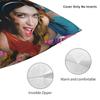 Katseye Kpop Style Square Pillow Case Polyester Decorative Pillow Korean Style 45*45Cm Pillowcover Home Decor